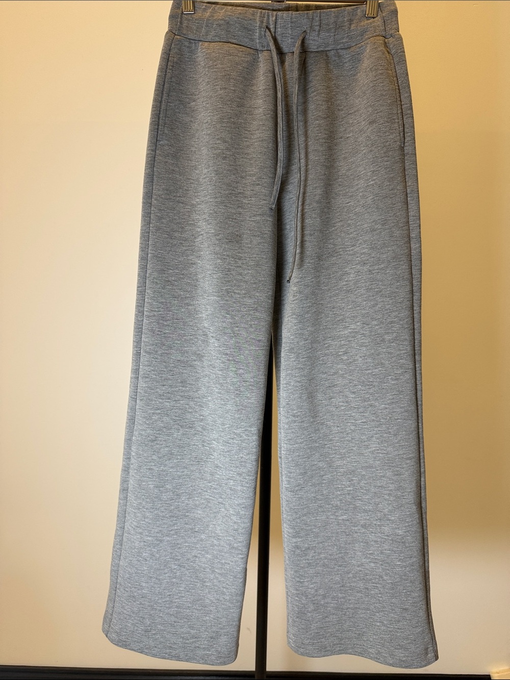Commense Gray Wide-Leg Drawstring Lounge Pants | Size S